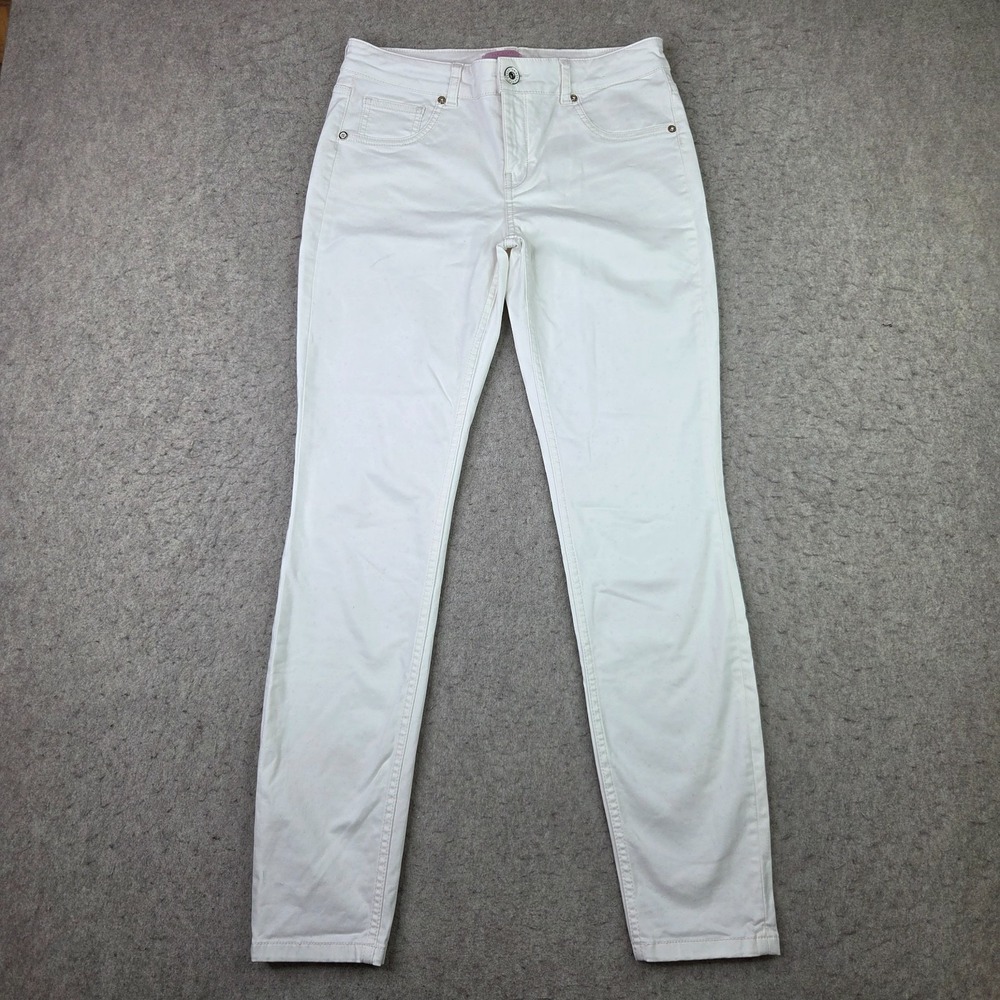 Ted Baker Skinny Pants Womens 28 White Stretch Preppy 5 Pocket 28x29 Jeans